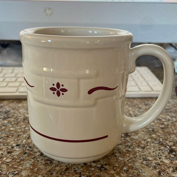Longaberger Woven Traditions Red Mug Set of Two - Picture 2 of 6